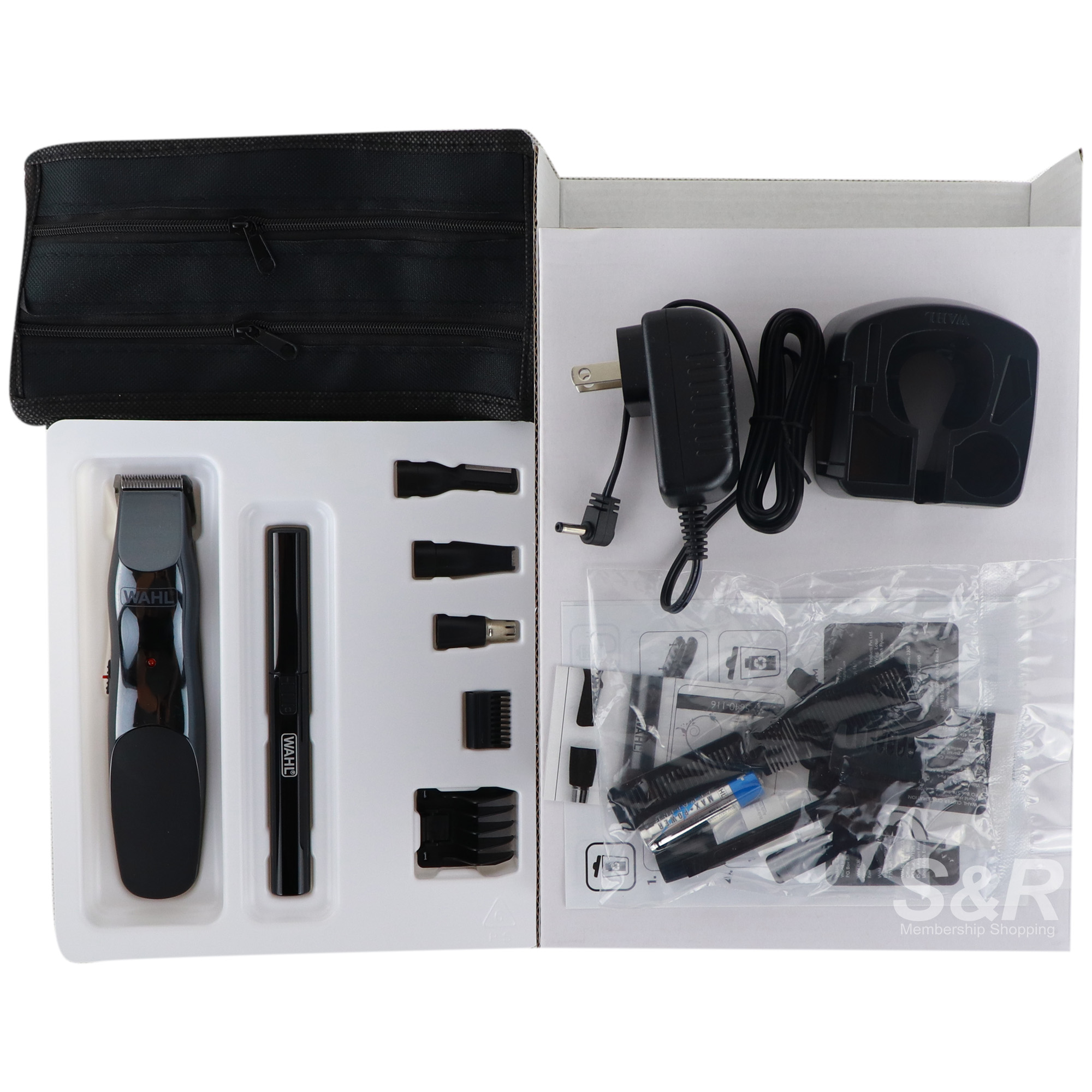 Wahl Groomsman Cord/Cordless Trimmer and Battery Detailing Kit Combo 9918 Wahl Groomsman Cord/Cordless Trimmer and Battery Detailing Kit Combo 9918